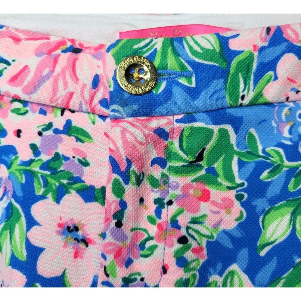 Lilly Pulitzer Buttercup Knit Shorts Multi Spring In Your Step Sz 8 NWT - Picture 5 of 14